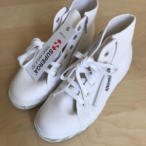 Superga white high tops